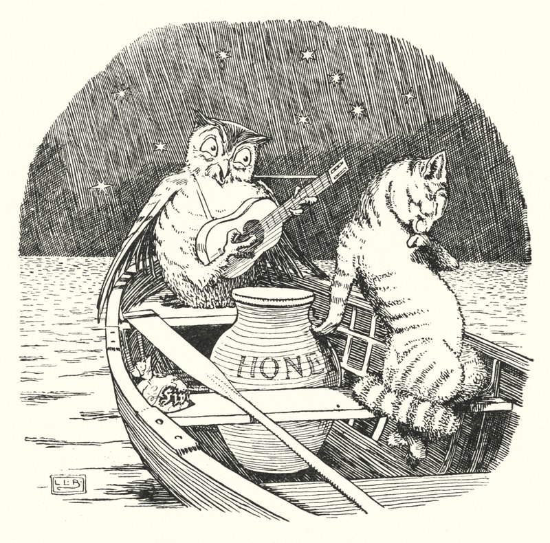 De Uil en de Poes door Leonard Leslie Brooke