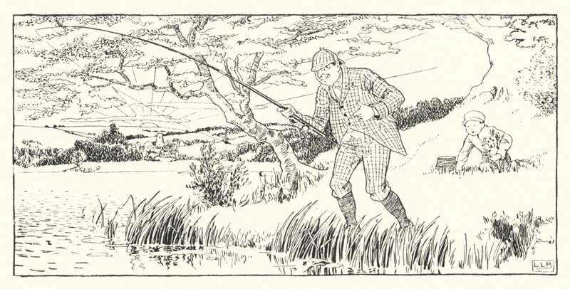 Wanneer de wind uit het oosten komt (gravure) door Leonard Leslie Brooke