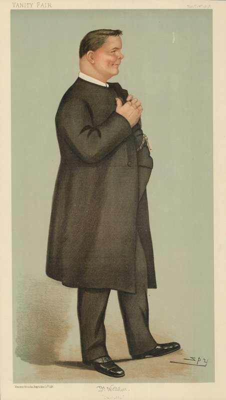James Edward Cowell Weldon, De Aangewezen Bisschop van Calcutta, Calcutta, 17 november 1898, Vanity Fair cartoon door Leslie Matthew Ward