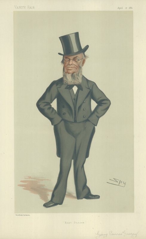 De heer George Burrow Gregory door Leslie Matthew Ward