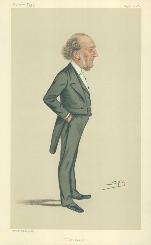 Mr John Walter, The Times, 10 september 1881, Vanity Fair cartoon door Leslie Matthew Ward