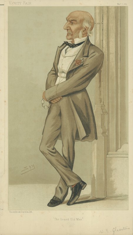 Mr William Ewart Gladstone door Leslie Matthew Ward