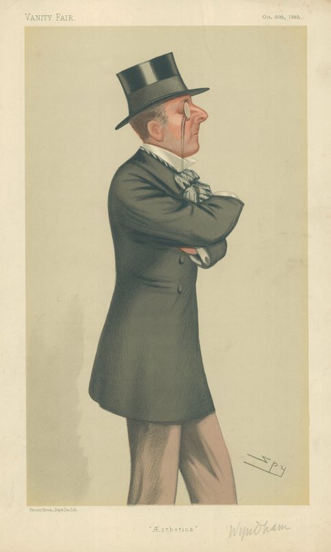 De Eerwaarde Percy Scawen Wyndham, Esthetiek, 30 oktober 1880, Vanity Fair cartoon door Leslie Matthew Ward