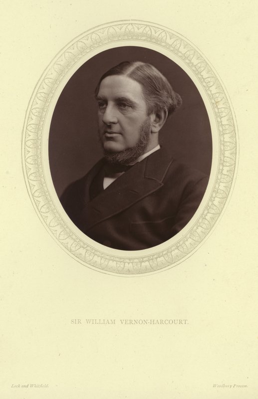 Portret van Sir William Vernon Harcourt door Lock and Whitfield