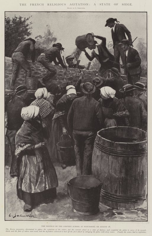 De Franse Religieuze Onrust, een Staat van Beleg door Louis Remy Sabattier