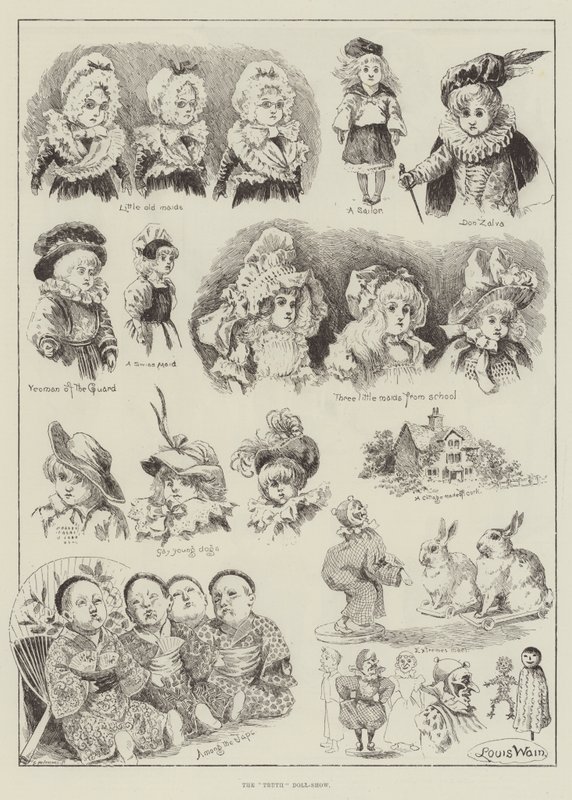 De Waarheid Poppenkast door Louis Wain