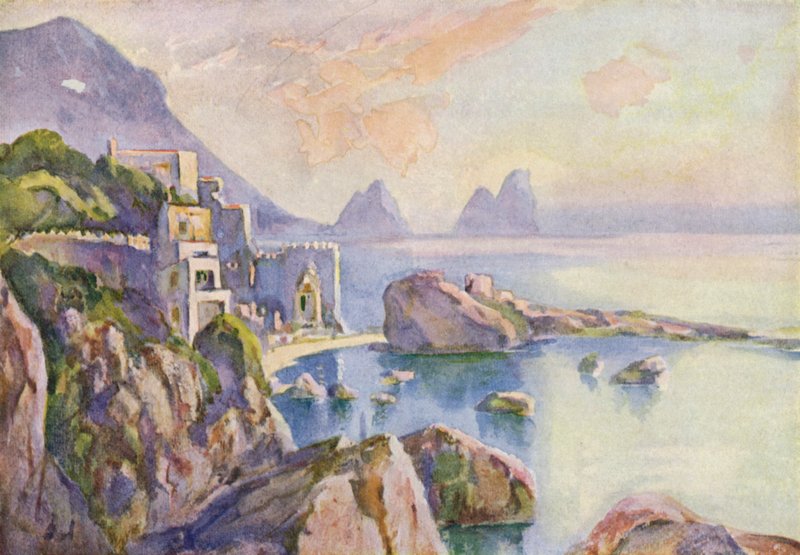 Het Eiland Capri door Louis Burleigh-Bruhl