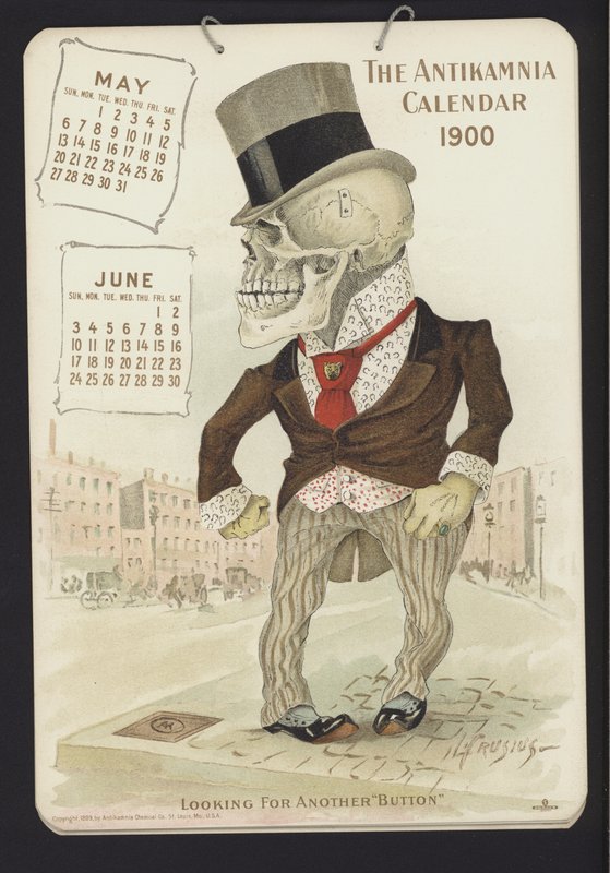Illustratie voor Antikamnia Kalender, 1900 door Louis Crucius or Crusuius