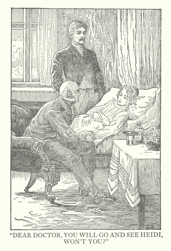 Illustratie voor Heidi door Johanna Spyri door Louis John Rhead