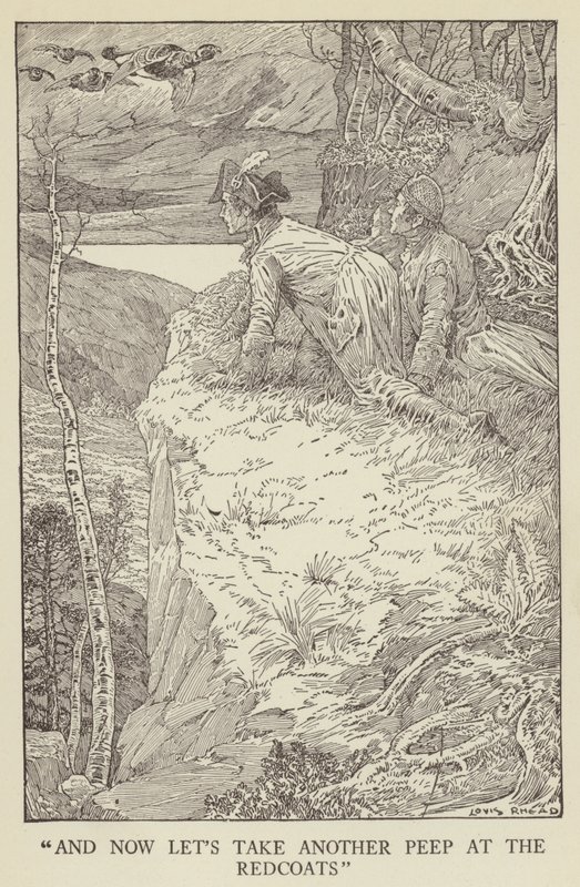 Illustratie voor Kidnapped door Robert Louis Stevenson door Louis John Rhead