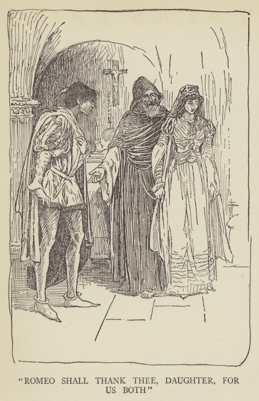 Romeo zal je bedanken, dochter, voor ons beiden door Louis John Rhead