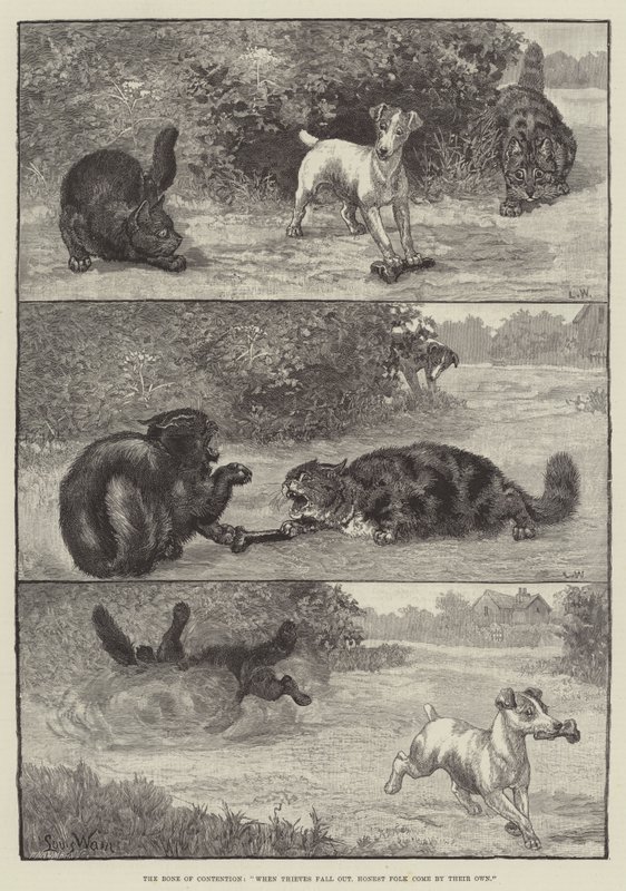 Het Bot van Twist, Wanneer Dieven ruzie maken, krijgen Eerlijke Mensen hun eigen terug door Louis Wain