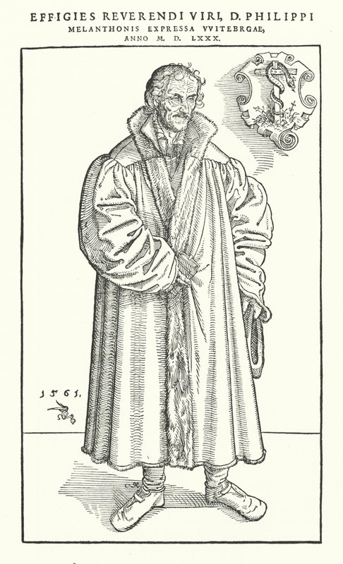 Philipp Melanchthon, Duitse protestantse hervormer door Lucas The Younger (after) Cranach