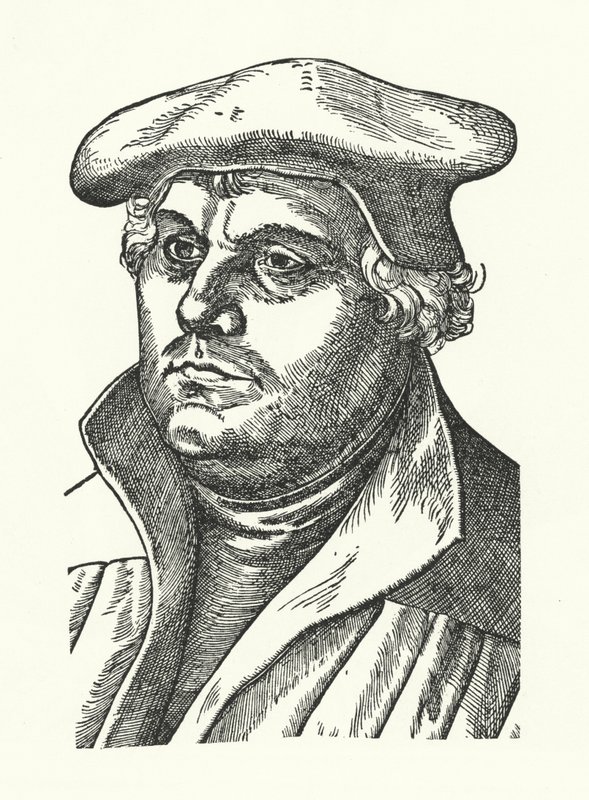 Maarten Luther, Duitse protestantse hervormer door Lucas the Elder (after) Cranach