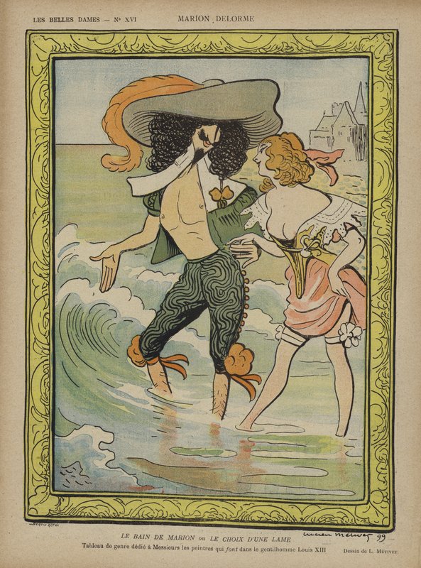 Marion Delorme, Illustratie voor Le Rire door Lucien Metivet