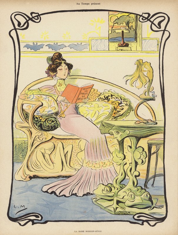 De moderne dame door Lucien Metivet