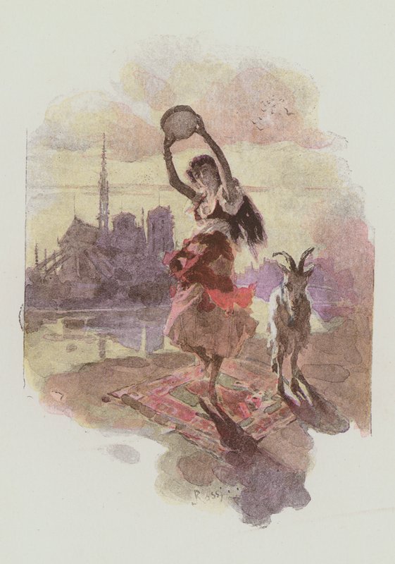 Illustratie voor Notre-Dame De Paris door Victor Hugo door Lucius Rossi