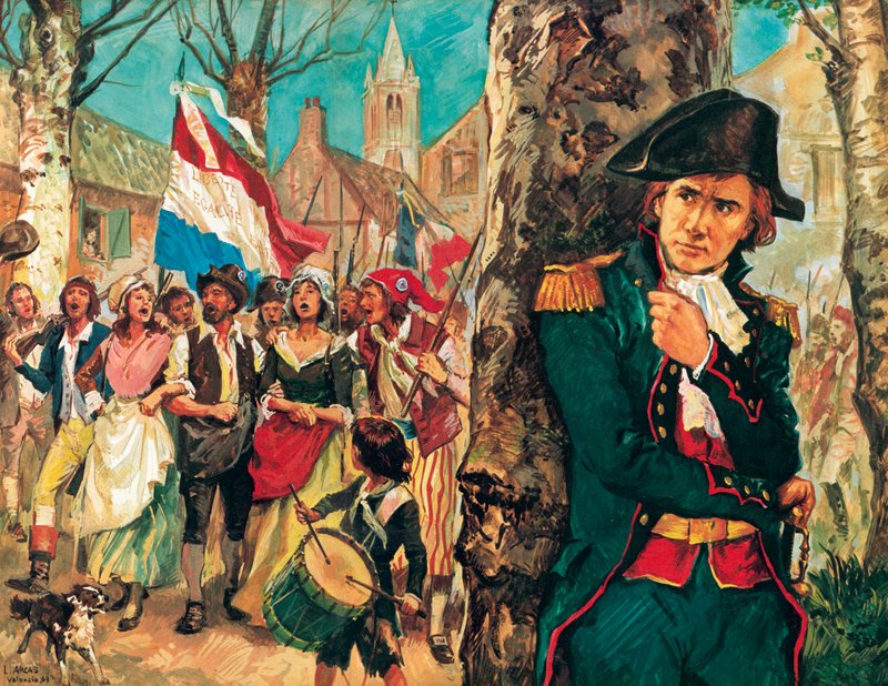 Kapitein Rouget de Lisle, componist van de Marseillaise door Luis Arcas Brauner