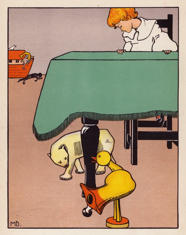 Rond de poten van de tafel door Mabel Dearmer