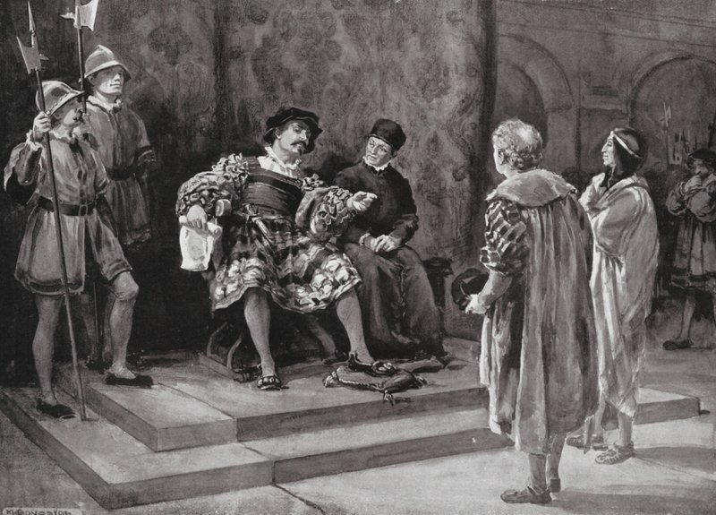 Thome de Sousa, eerste gouverneur-generaal van Brazilië (litho) door Margaret (after) Dovaston