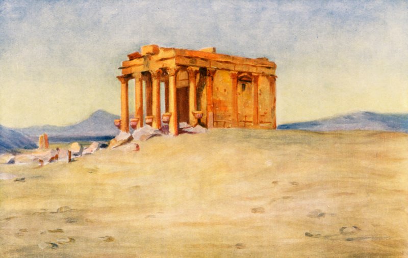 Tempel van de Moeder van de Koning, Palmyra door Margaret Thomas