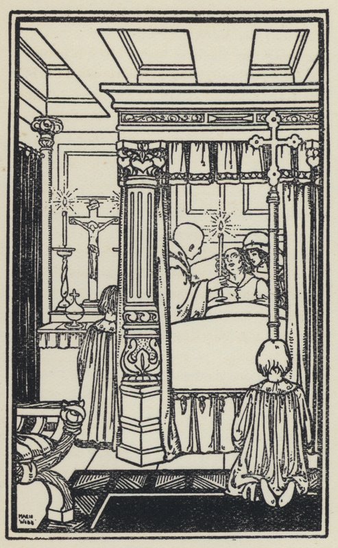 Illustratie voor The Dream Of Gerontius door Kardinaal Newman door Marie Preaud Webb