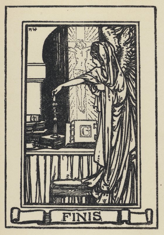 Illustratie voor De Droom van Gerontius door kardinaal Newman door Marie Preaud Webb
