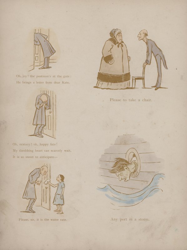 Pagina uit de Humours of Cynicus (gekleurde gravure) door Martin  Anderson
