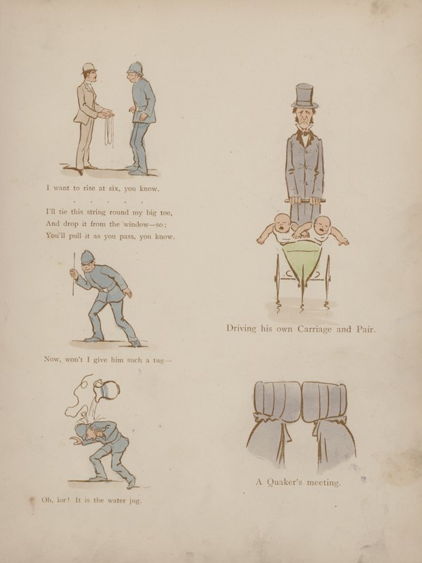 Pagina uit de Humours of Cynicus (gekleurde gravure) door Martin  Anderson