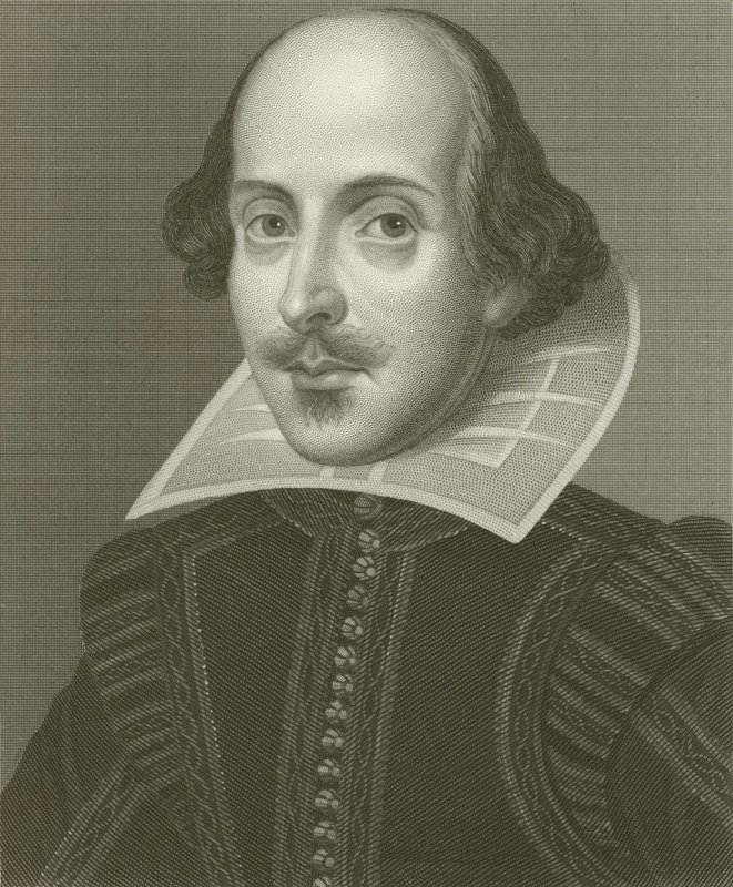 Shakespeare door Martin the elder Droeshout