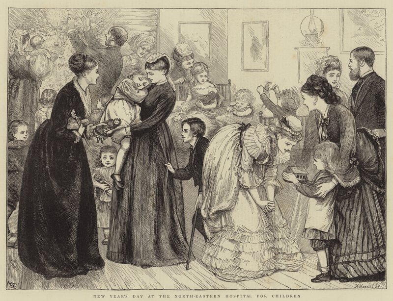 Nieuwjaarsdag in het Noordoostelijk Ziekenhuis voor Kinderen door Mary Ellen Edwards