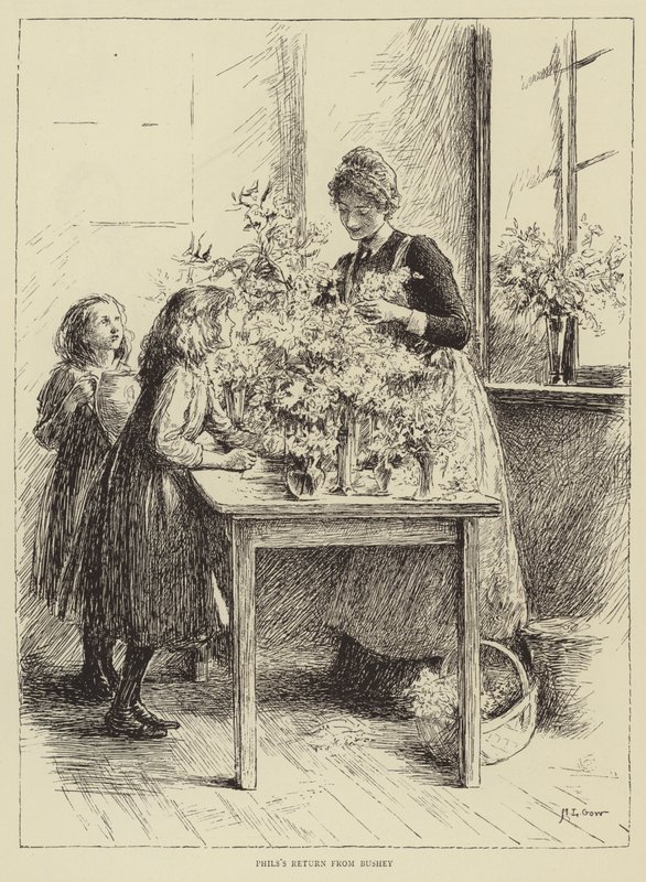 Illustratie voor Het Verhaal van een Verpleegster, door Honnor Morten door Mary L. Gow