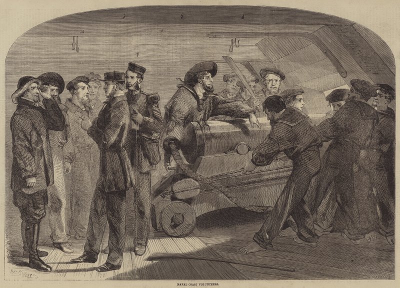 Vrijwilligers van de Marinekust door Matthew Somerville Morgan