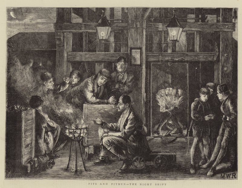 Mijnwerkers, de nachtdienst door Matthew White Ridley