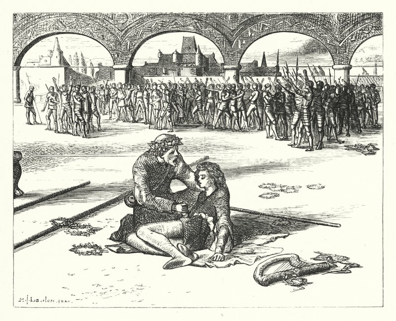 De legende van de prinsenveer door Matthew James (attr. to) Lawless