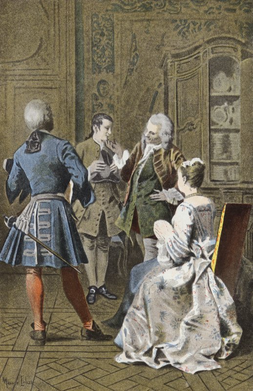 In het huis van Monsieur G M door Maurice Leloir