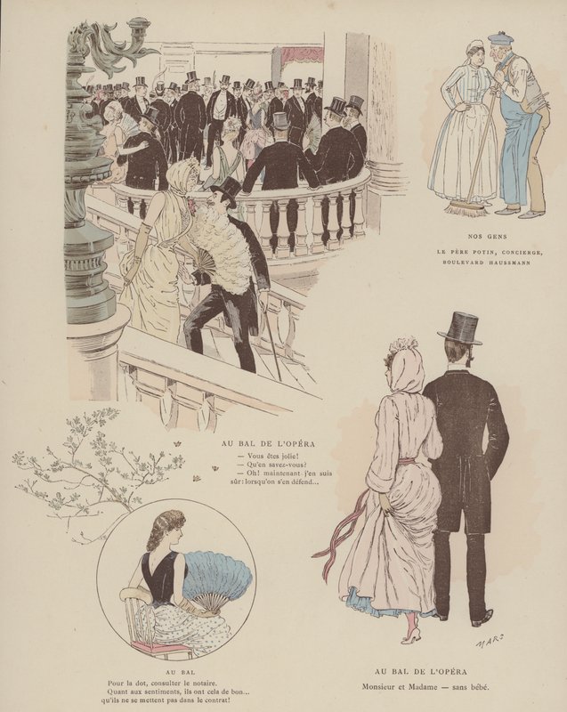 Illustratie voor Paris Brillant door Maurice Charles Mathieu Bonvoisin