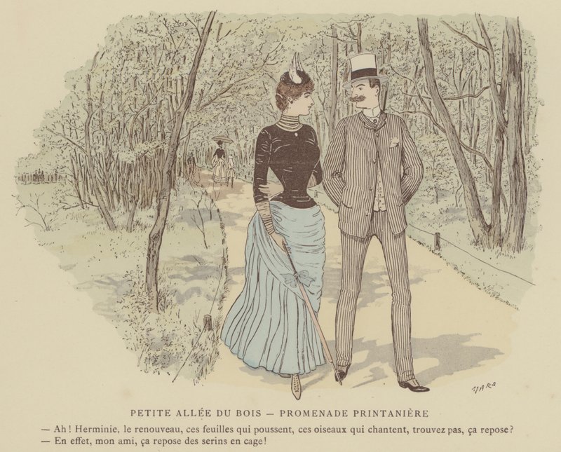 Illustratie voor Paris Brillant door Maurice Charles Mathieu Bonvoisin