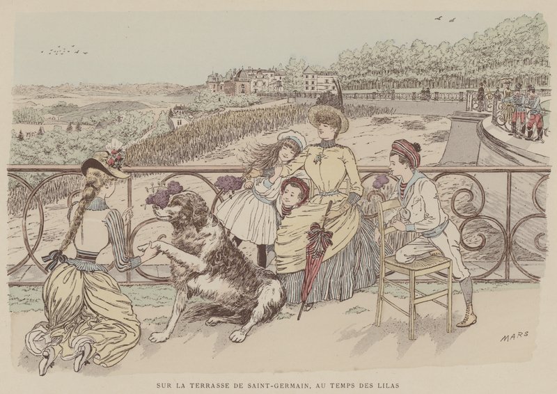 Illustratie voor Paris Brillant door Maurice Charles Mathieu Bonvoisin