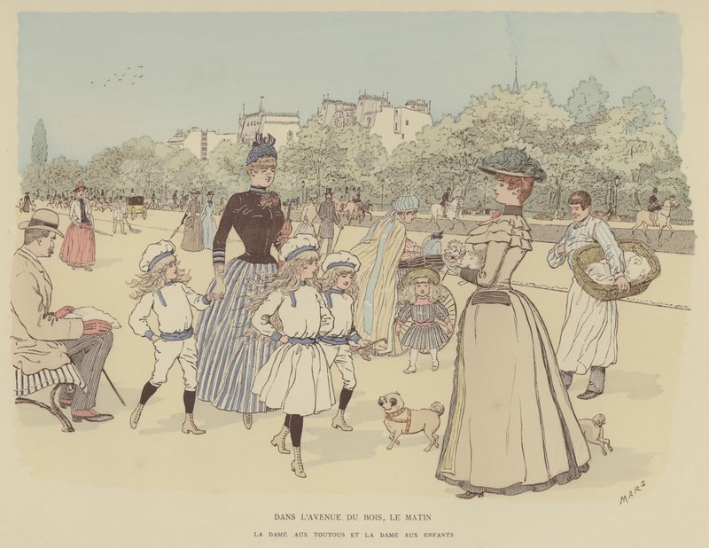 Illustratie voor Paris Brillant door Maurice Charles Mathieu Bonvoisin