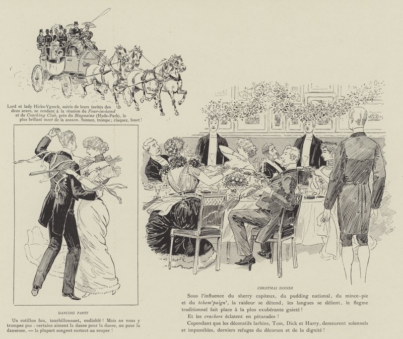 Illustratie voor La Vie De Londres door Mars door Maurice Charles Mathieu Bonvoisin