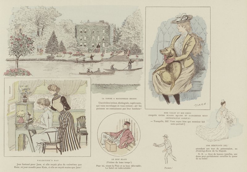 Illustratie voor La Vie De Londres door Mars door Maurice Charles Mathieu Bonvoisin