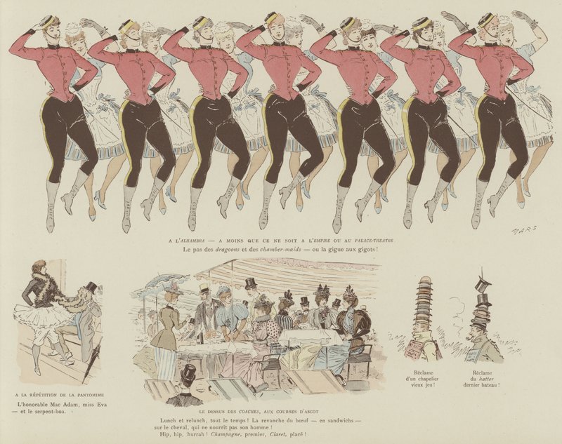 Illustratie voor La Vie De Londres door Mars door Maurice Charles Mathieu Bonvoisin