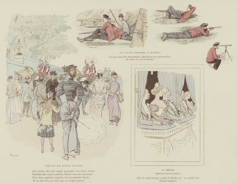 Illustratie voor La Vie De Londres door Mars door Maurice Charles Mathieu Bonvoisin