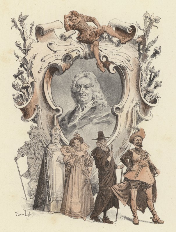 Alain-Rene Lesage, portret door Maurice Leloir