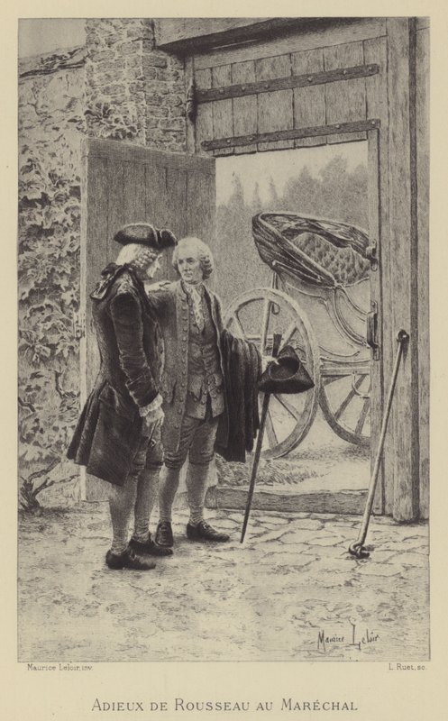 Afscheid van Rousseau van de Maarschalk door Maurice Leloir