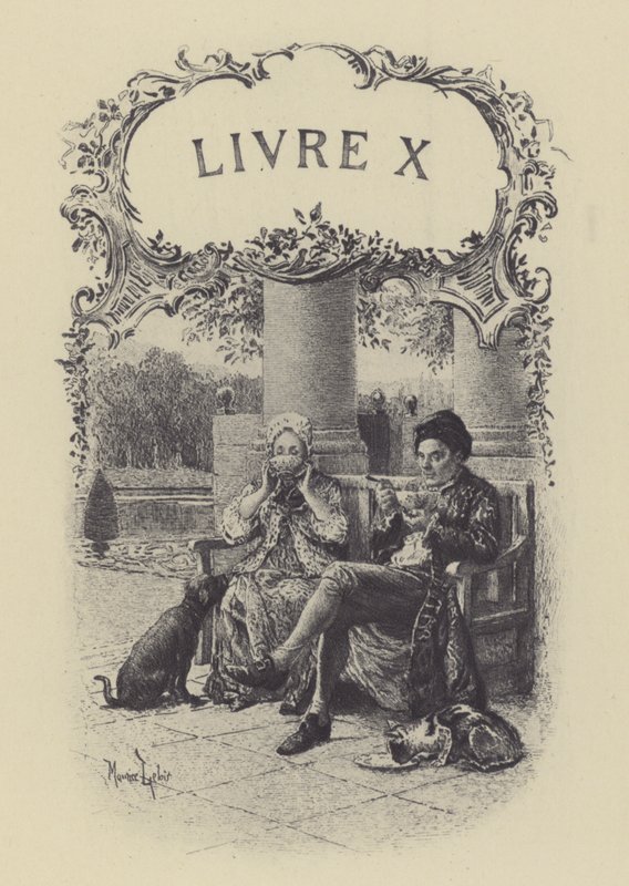 Illustratie voor Boek X van Les Confessions de Jean-Jacques Rousseau door Maurice Leloir