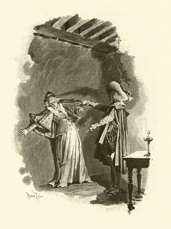 Illustratie voor De Drie Musketiers door Maurice Leloir