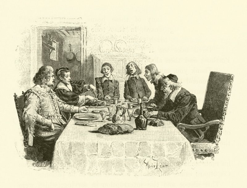 Illustratie voor De Drie Musketiers door Maurice Leloir