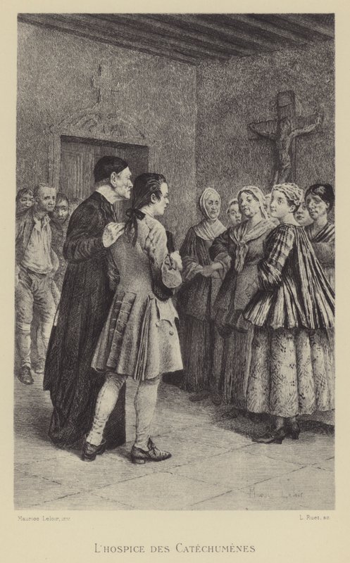 Het hospice van de catechumenen door Maurice Leloir